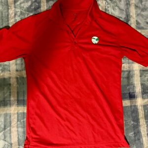 Men’s small red polo dry fit nice quality